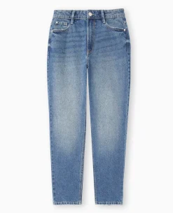 Jean Mom Taille Haute - Bleu