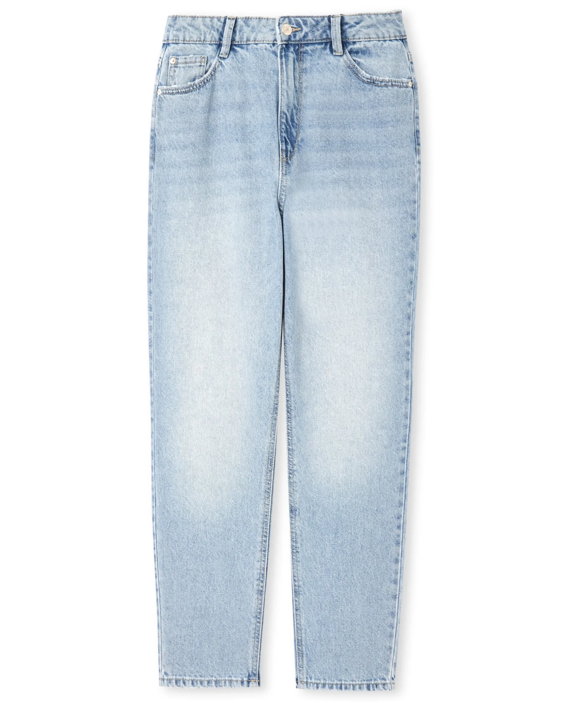 Jean Mom Taille Haute - Bleu
