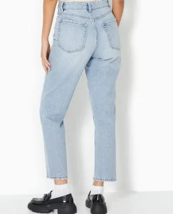Jean Mom Taille Haute - Bleu
