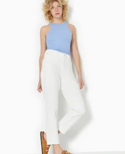 Jean Mom Taille Haute - Blanc