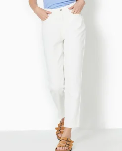 Jean Mom Taille Haute - Blanc