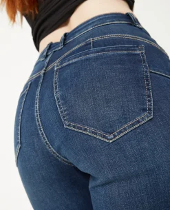 Jean Skinny Push Up Taille Regular - Bleu