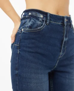 Jean Skinny Push Up Taille Regular - Bleu