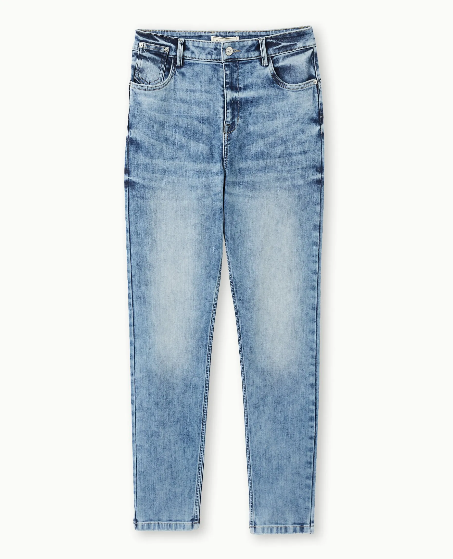 Jean Skinny Push Up Taille Regular - Bleu