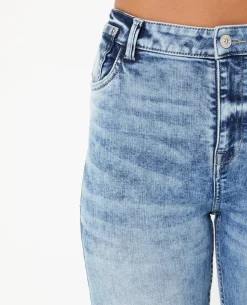 Jean Skinny Push Up Taille Regular - Bleu