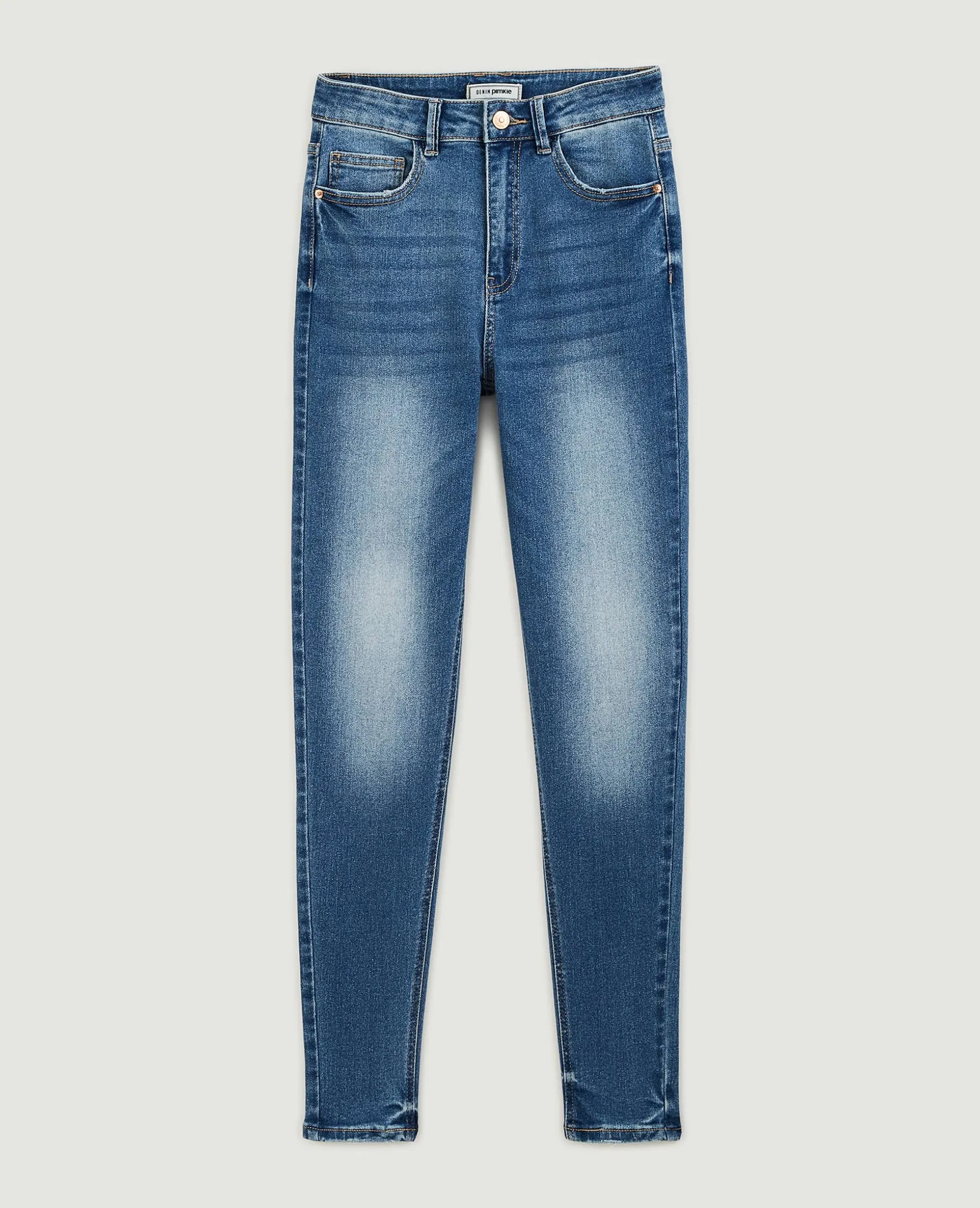 Jean Skinny Taille Haute - Bleu