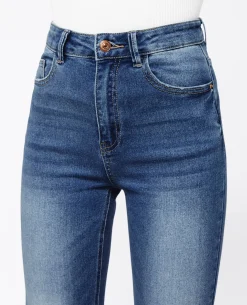 Jean Skinny Taille Haute - Bleu