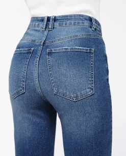 Jean Skinny Taille Haute - Bleu