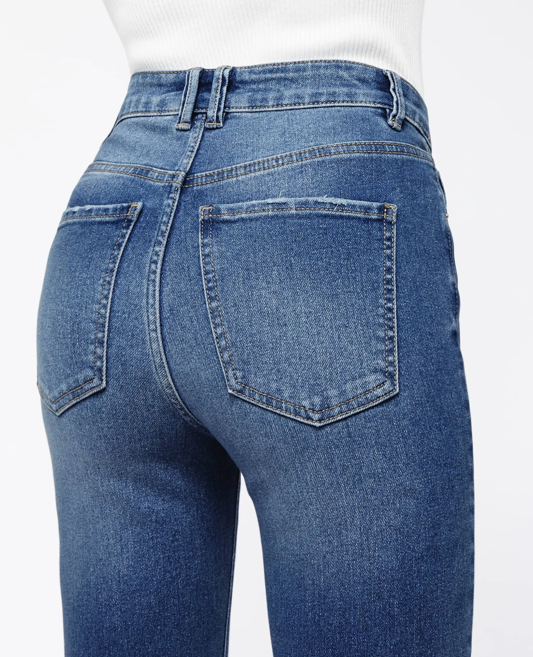 Jean Skinny Taille Haute - Bleu