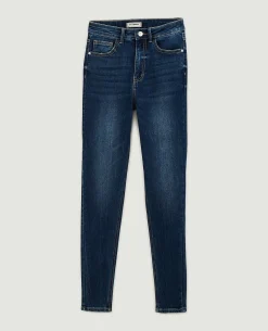 Jean Skinny Taille Haute - Bleu Marine