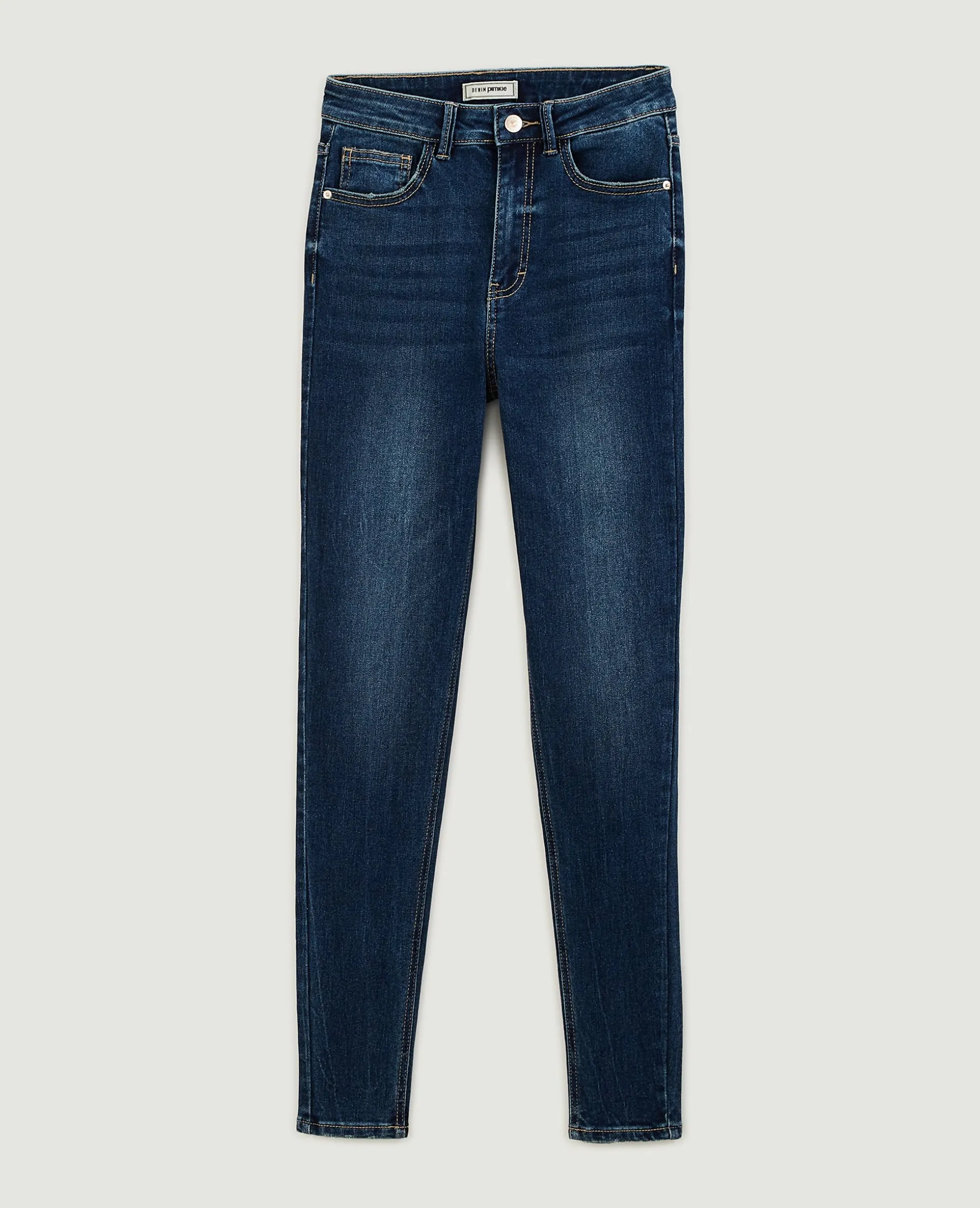 Jean Skinny Taille Haute - Bleu Marine