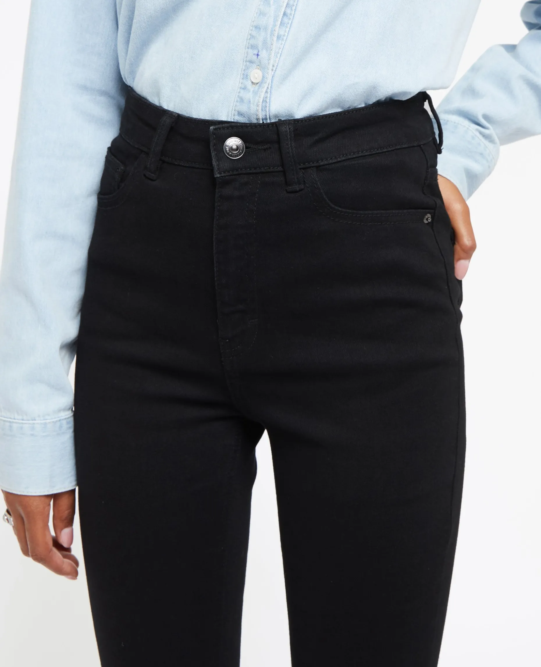 Jean Skinny Taille Haute - Noir