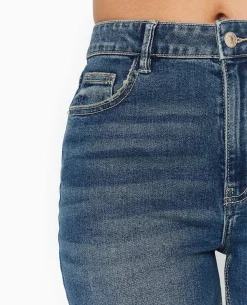 Jean Skinny Taille Haute - Bleu