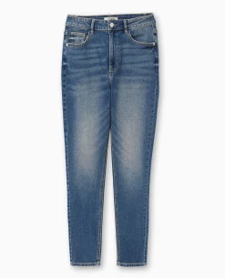 Jean Skinny Taille Haute - Bleu