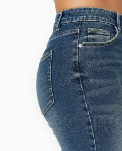 Jean Skinny Taille Haute - Bleu