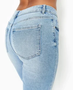 Jean Skinny Taille Haute - Bleu