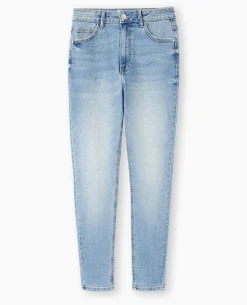 Jean Skinny Taille Haute - Bleu