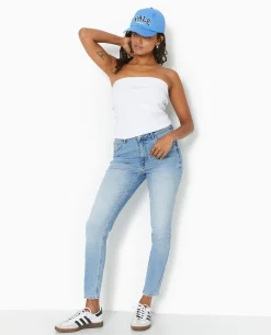 Jean Skinny Taille Haute - Bleu