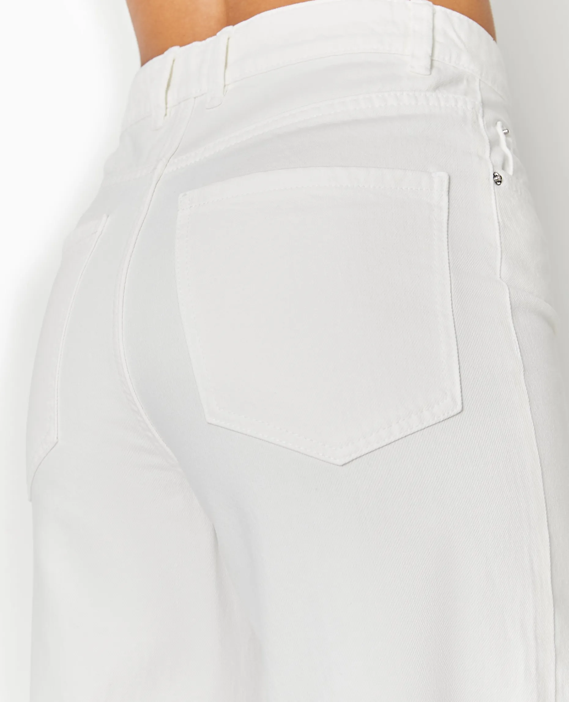 Jean Wide Loose Extra Long - Blanc