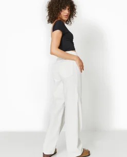 Jean Wide Loose Extra Long - Blanc