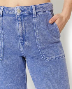 Jean Wide Souple Taille Regular - Lilas