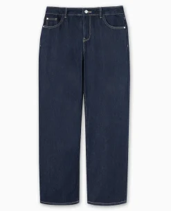 Jean Wide Taille Basse - Bleu