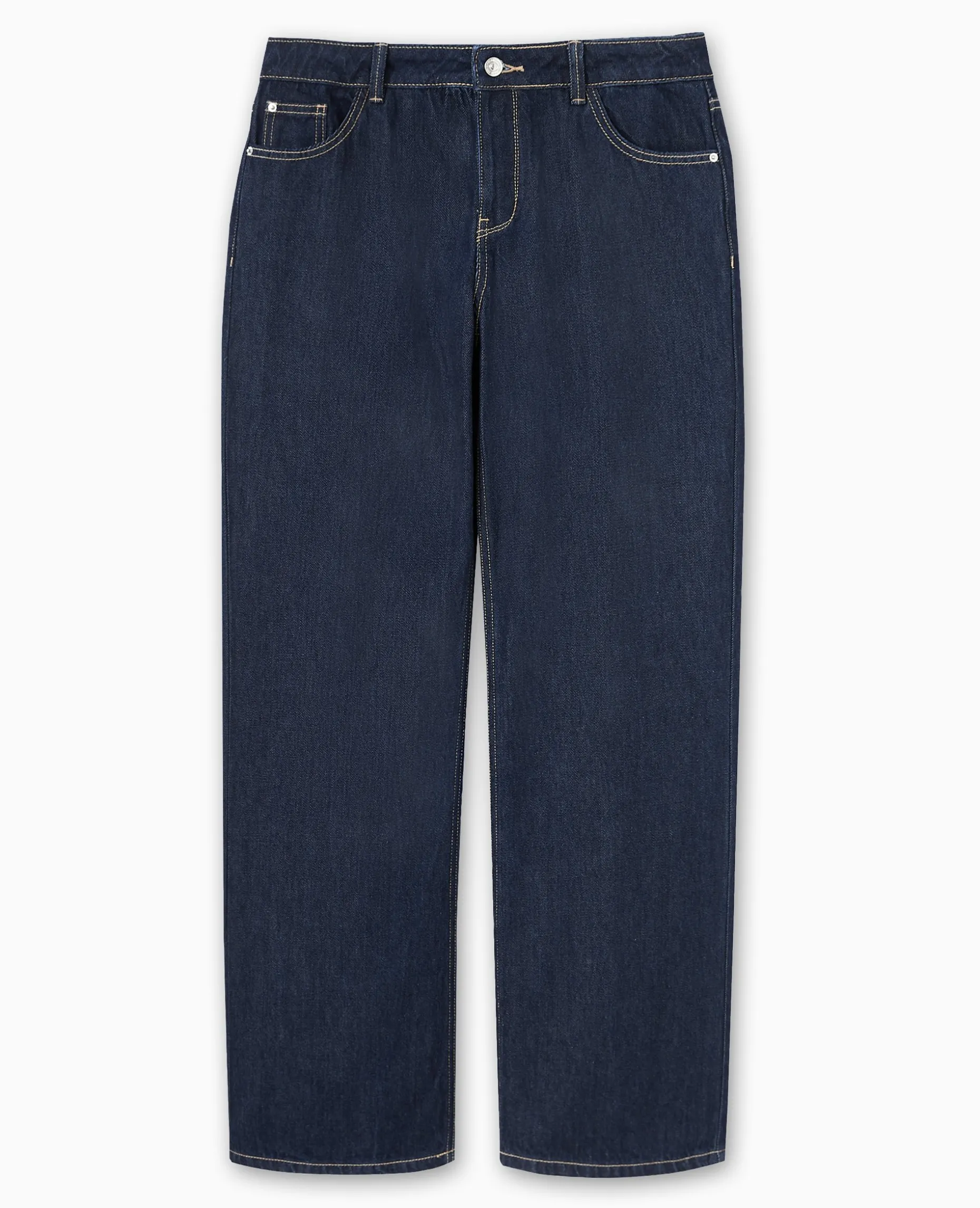 Jean Wide Taille Basse - Bleu