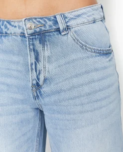Jean Wide Taille Basse - Bleu