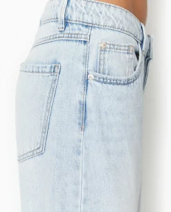 Jean Wide Taille Basse - Bleu Clair