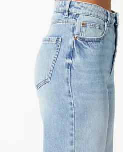Jean Wide Taille Haute - Bleu
