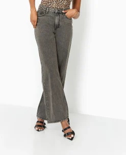 Jean Wide Taille Haute - Jaune Ocre