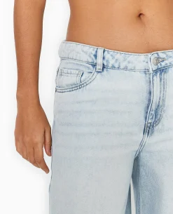 Jean Wide Ultra Large Taille Basse - Bleu Clair