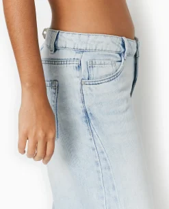 Jean Wide Ultra Large Taille Basse - Bleu Clair