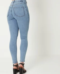 Jegging Taille Haute - Bleu