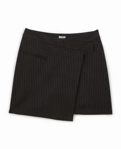 Jupe Courte Portefeuille - Gris Foncé