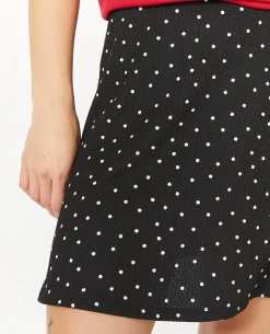Jupe Danseuse Motif Pois - Noir