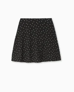 Jupe Danseuse Motif Pois - Noir