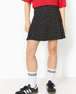 Jupe Danseuse Motif Pois - Noir