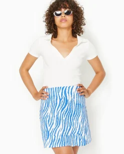 Jupe Danseuse Motif Zè;bre - Blanc
