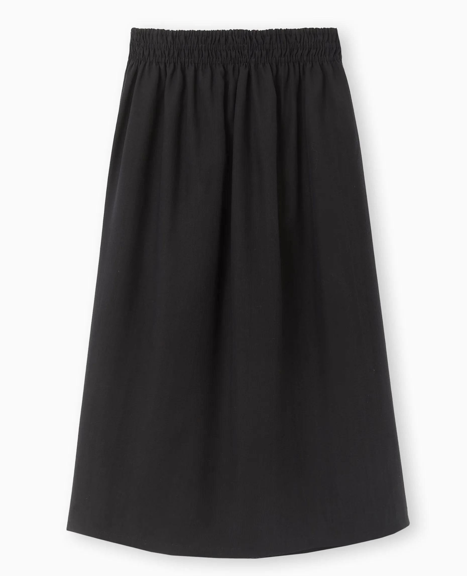 Jupe Longue Avec Ceinture élastiquée - Noir