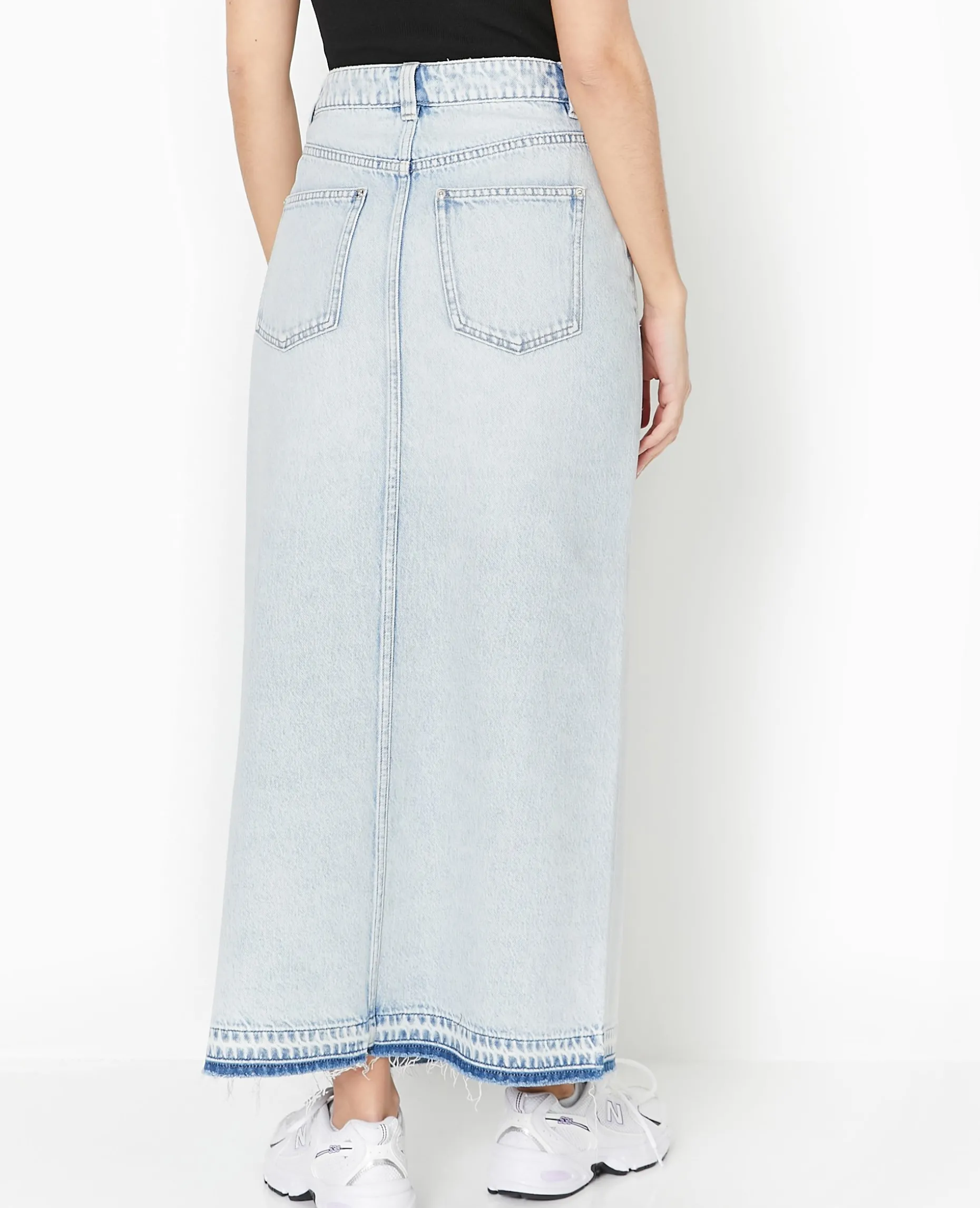 Jupe Longue En Jean - Bleu Clair