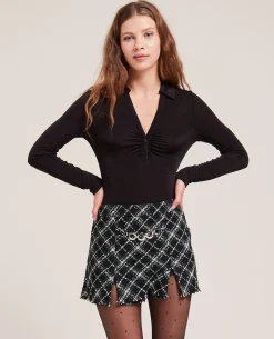 Jupe-short En Tweed - Vert