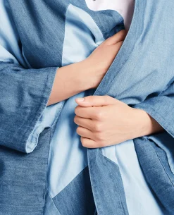 Kimono En Jean 3 Couleurs - Blanc