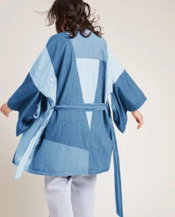 Kimono En Jean 3 Couleurs - Blanc