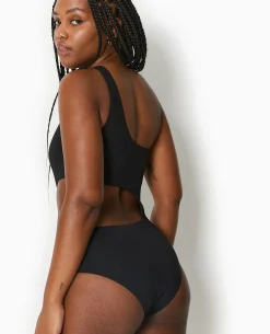 Maillot De Bain 1 Piè;ce Asymétrique Avec Cut Out - Noir