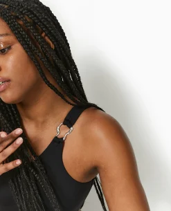 Maillot De Bain 1 Piè;ce Asymétrique Avec Cut Out - Noir