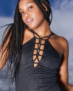 Maillot De Bain 1 Piè;ce Avec Laçage - Noir