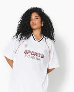Maillot De Foot Oversize - Blanc