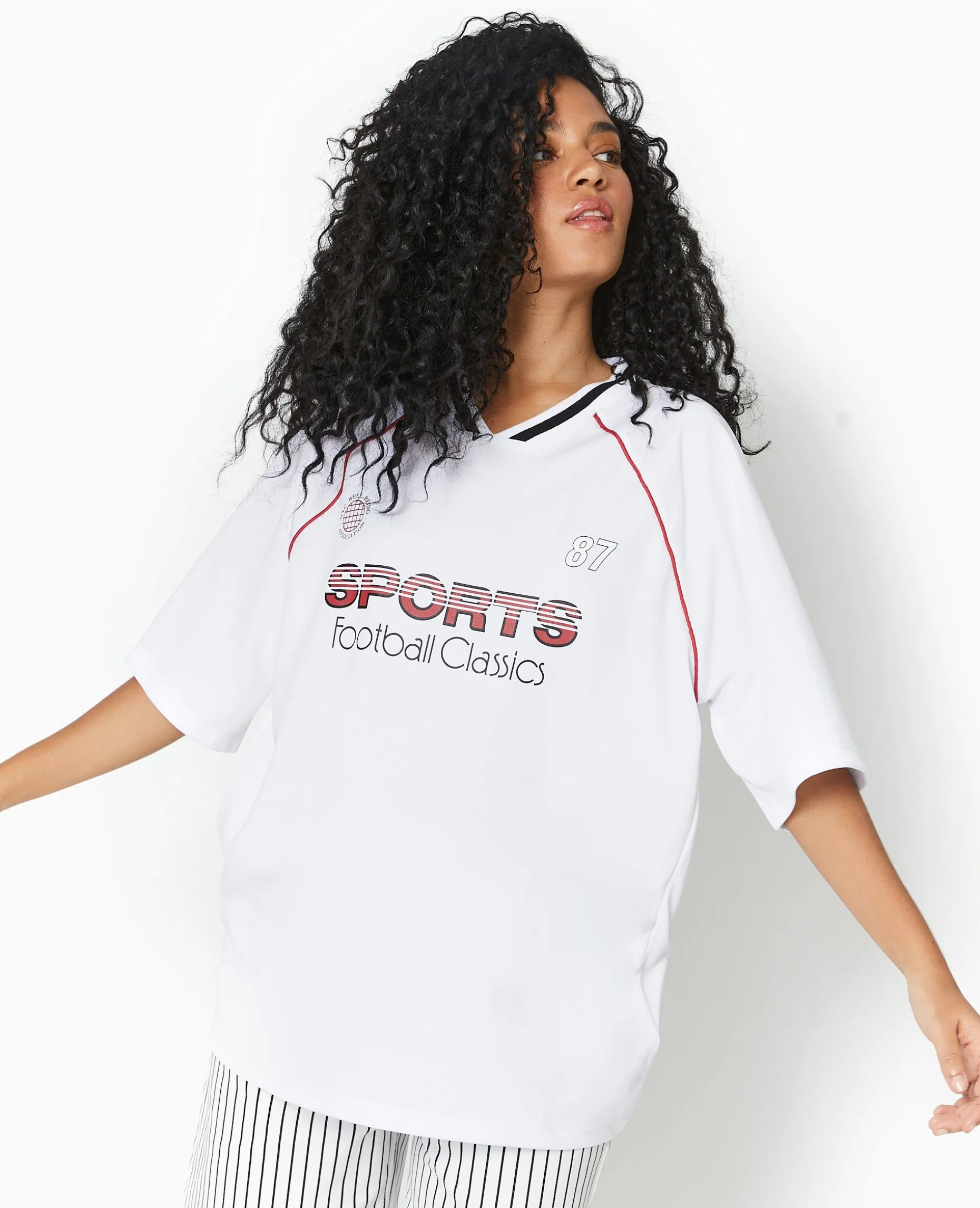 Maillot De Foot Oversize - Blanc