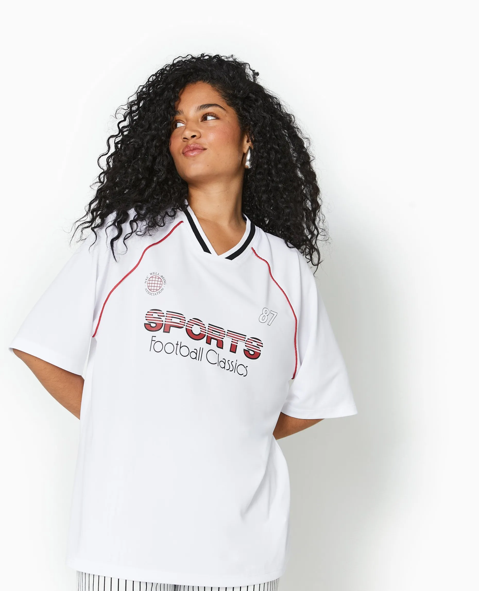 Maillot De Foot Oversize - Blanc